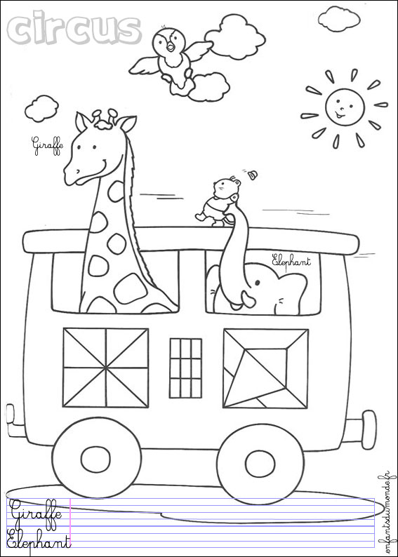 coloriage cirque
